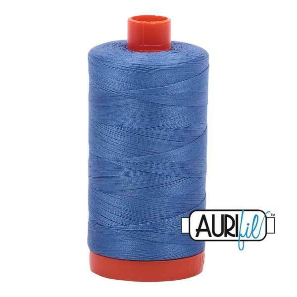 Aurifil 50 wt Cotton Thread, 1300m, Light Blue Violet (1128)