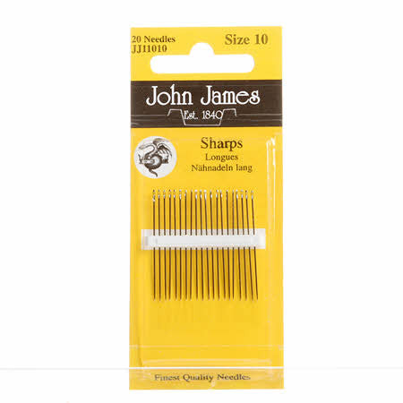 Sharps Hand Needles, size 10