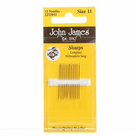 Sharps Hand Needles, size 11 - JJ110-11