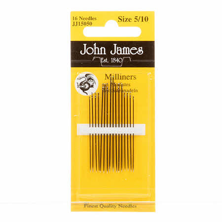 Milliners / Straws Needles, assorted sizes 5-10 JJ15050