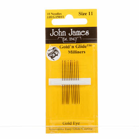 Milliners / Straw Gold'N Glide Needles, size 11 - JJEG150 11